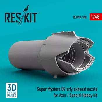Plastikový model Reskit 1/48 Super Mystere B2 early exh. nozzle (AZUR/SPH)