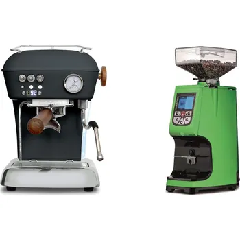 Kávovar Ascaso Dream PID, Anthracite + Eureka Atom 60, kawasaki green