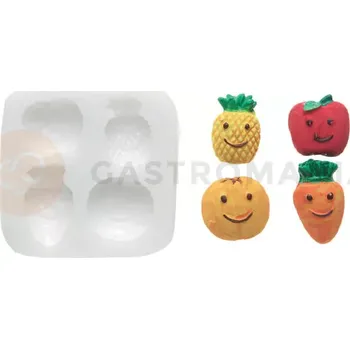 Kuchyňská sůl Silikonová forma na cukrovou hmotu ve tvaru ovoce - SLK181, 23x21 mm | SILIKOMART, SugarFlex