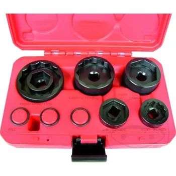 Gola hlavice Hlavice nástrčné na kola motocyklů, přední a zadní náprava, sada 5 dílů