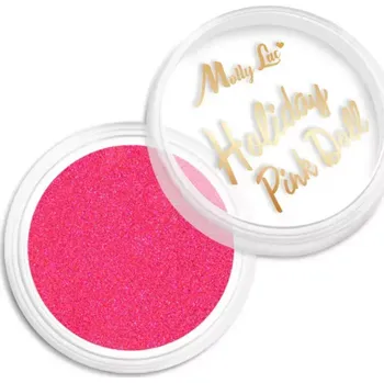 Umělé nehty Jemný glitrový brokát na nehty, 1g - Holiday Pink Doll no. 5 (úžasně třpytivý mikro prach) (Třptyky na nehty Holiday Pink Doll )