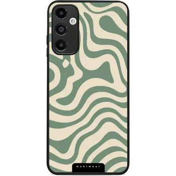 Pouzdro na mobilní telefon Lesklý kryt Mobiwear Glossy - Samsung Galaxy A05s - GA57G Zelené a béžové zkrouceniny (Prémiové lesklé pouzdro, obal, kryt Mobiwear Glossy na mobil Samsung Galaxy A05s - GA57G Zelené a béžové zkrouceniny, materiál Plast + TPU silikon - krytí po všech)