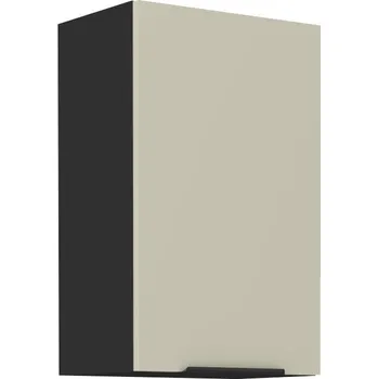 Kuchyňská skříňka LEMPERT Horní skříňka ARINA 32 (45 / 72 cm) - černá / kašmír