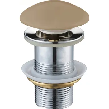 Mexen click-clack zátka kulatá, cappuccino keramická matná - 79910-64