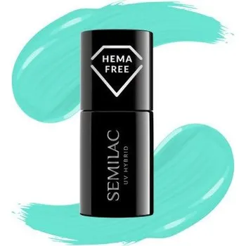 Lak na nehty Semilac - gel lak 439 Strong Turquoise 7ml