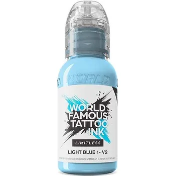 Tetovací barva WORLD FAMOUS LIMITLESS - Light Blue 1 v2 - 30ML
