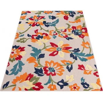 Koberec Makro Abra Moderní kusový koberec AVENTURA EC94A Květy vícebarevný Rozměr: 80x150 cm