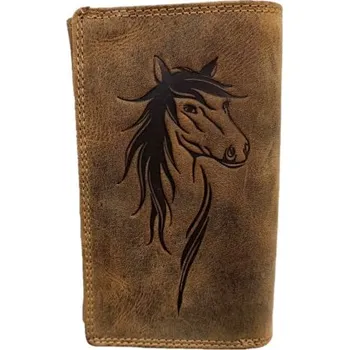 Peněženka Kožená dámská peněženka VELKÝ KŮŇ jokey club