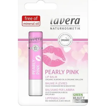 Tělová kosmetika Lavera Balzám na rty třpytivě růžový 4,5g eco