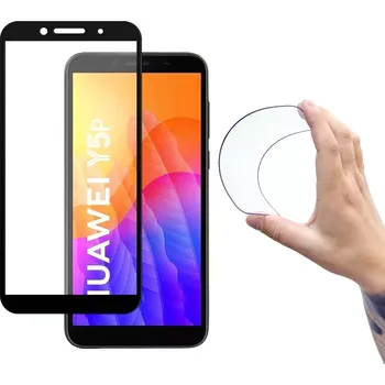 Telefonní příslušenství Wozinsky Full Cover Flexi Nano hybridní sklo 9H s rámečkem Huawei Y5p , černá, 9111201908246