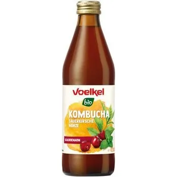 Limonáda Voelkel Kombucha višeň a máta 330 ml bio