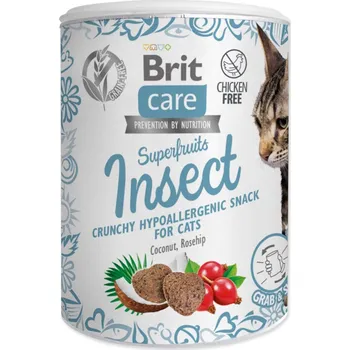 Pamlsek pro kočku Brit Care Cat Snack Superfruits Insect 100g