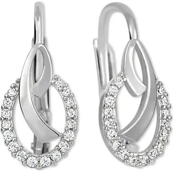 Náušnice Brilio Módní náušnice z bílého zlata s krystaly 239 001 00797 07 + 2 měsíce na vrácení zboží