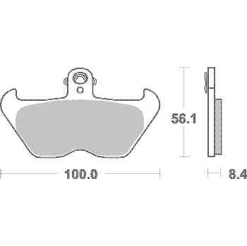 Motodíl Brzdové destičky Brembo přední BMW R 850 R rok 96, 98-02