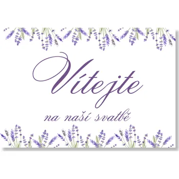 Svatební dekorace Personal Uvítací tabule - Lavender