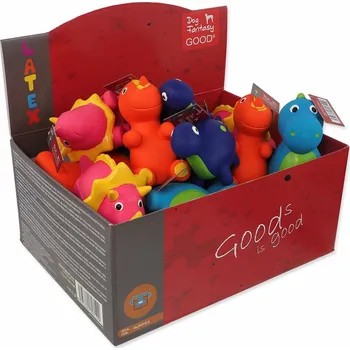 Hračka pro psa Dog fantasy Displej Hračky Latex Dino set 16ks