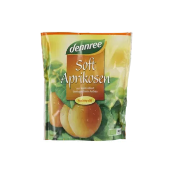 Sušené ovoce Dennree Meruňky měkké 200 g bio