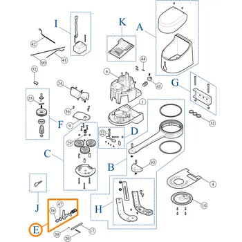 Pohon brány Nice PRHK06 uvolňovací jednotka HYKE