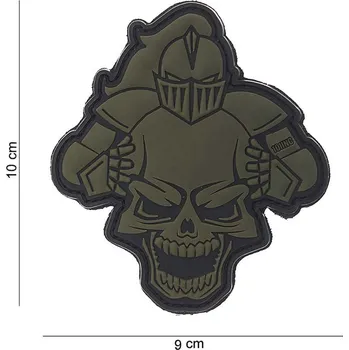 Nášivka 101 Inc. Company Nášivka na suchý zip Knight (plast 3D) - oliva (101 INC)