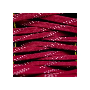 Voskované tkaničky Hockey Bear Tmavě Červené, Délka 270 cm