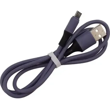 Datový kabel Odolný silikonový kabel MicroUSB 1m Barva: Fialová