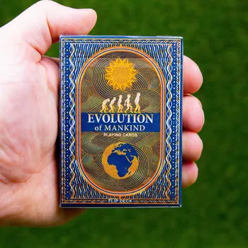 Poker Evolution of Mankind (Mike Guistolise) hrací karty jako flip book