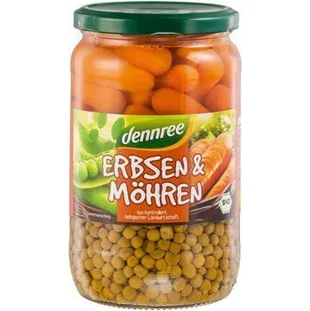 Luštěnina Dennree Hrášek a mrkev 680g bio