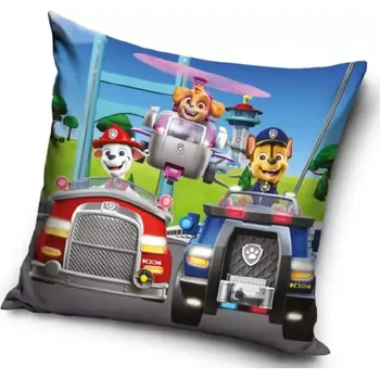 Povlak na dekorativní polštářek Povlak na polštářek 40 x 40 cm Tlapková Patrola Připraveni na Záchranu