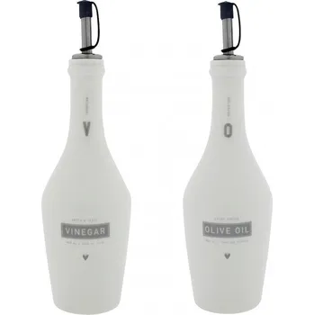 Dóza na potraviny Bastion Collections Set OIL & VINEGAR in grey, 8x6x21cm LI/OIL&VIN 004 GR
