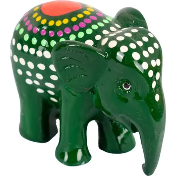 Ručně malovaná soška slona z pryskyřice Kuping Rangka