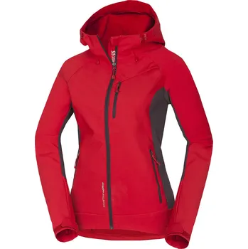 Northfinder Dámská outdoorová softshellová bunda 3L ALISSA, rudá, S