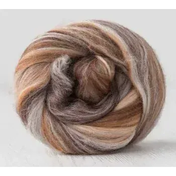 Ovčí rouno Ovčí rouno česané - hnědý melír