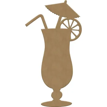 Výtvarná sada Gomille Dřevěný výřez k dekoraci Gomille, 13x25 cm - Koktejl