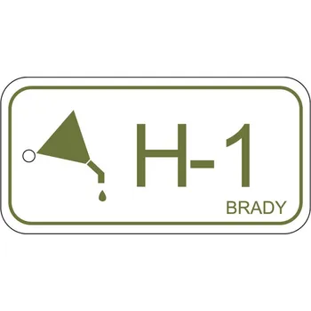 Štítek pro zdroje energie, hydraulika, popis H-1, BJ = 25 kusů