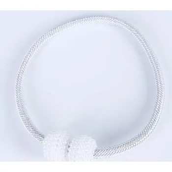 Vánoční dekorace Elegantní perleťová spona na záclony s dekoračním efektem - BÍLÝ