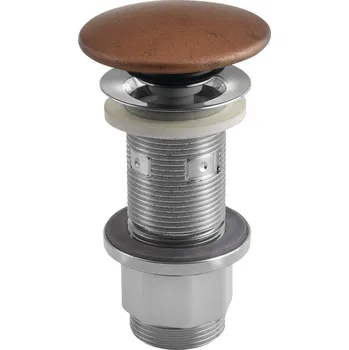 Umyvadlo Umyvadlová výpust 5/4“, click-clack, betonová zátka, 10-80mm, měď mat