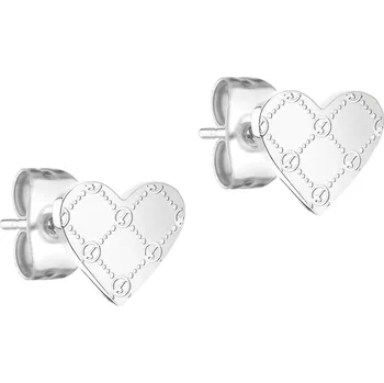 Náušnice Tamaris Srdíčkové náušnice z oceli Logomania Heart TJ-0531-E-08 + 2 měsíce na vrácení zboží