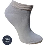 Bavlněné kotníkové ponožky 92% bavlna 35-38 béžová