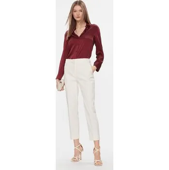 Dámské kalhoty Weekend Max Mara Kalhoty z materiálu Vite 2415131031 Béžová Regular Fit 48