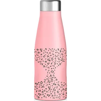 Suavinex Termo nerezová láhev 500ml JUNGLE růžová