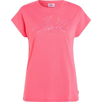 Dámské Tričko s krátkým rukávem O'NEILL ESSENTIALS O'NEILL SIGNATURE T-SHIRT 1850155-14027 – Růžová S