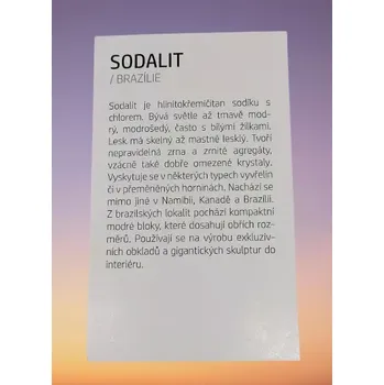 Svatební dekorace Kartička k SODALITU