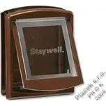 Dvířka PetSafe plastová s transparentním flapem hnědá, výřez 18,5x15,8cm