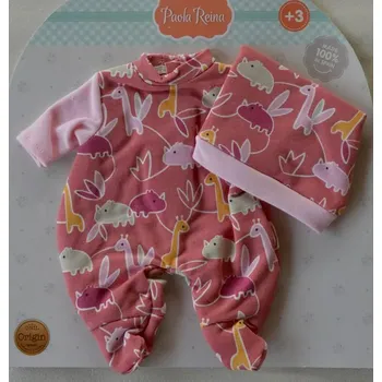 Doplněk pro panenku Obleček na miminko - holčičku Leiru od firmy Paola Reina (Obleček na Los Gordis 34 cm)