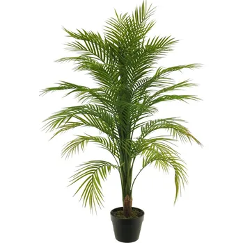 umělá květina Umělý strom, Palma 'Areca' v květináči zelená V120 cm