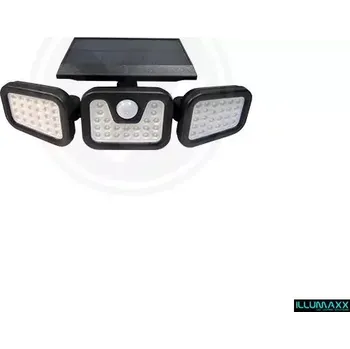 Zahradní dekorace Svítidlo venkovní solární reflektor SOLAR REF FLEX 15W-PIR s pohybovým čidlem (zdroj světla LED studená bílá 6000K)