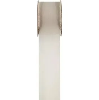 Stuha Santex Stuha krepová textilie Ivory 4 cm/5 m