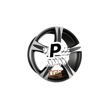 Disk RONAL R55 SUV Mattschwarz-Frontkopiert 9.50 x 20 ET 55 5x112