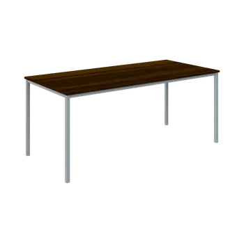 Jídelní stůl JPT 180 jídelní stůl, kovová podnož stříbrná, deska 18 mm, 1800x800 mm, ořech královský