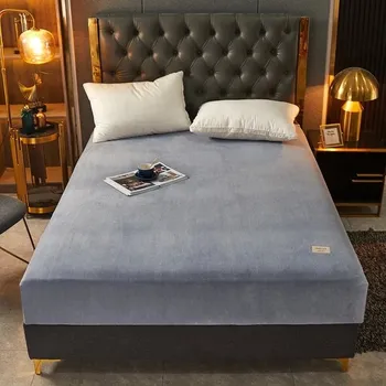 Prostěradlo Plyšové prostěradlo Nordic: teplé, měkké a elastické - 6,Povlak na polštář 48x74cmx2